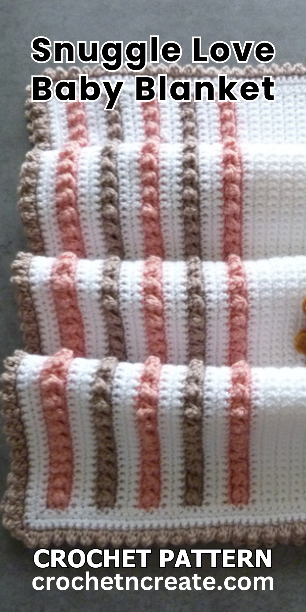 Snuggle Love Baby Blanket Free Crochet Pattern on Crochet 'n' Create