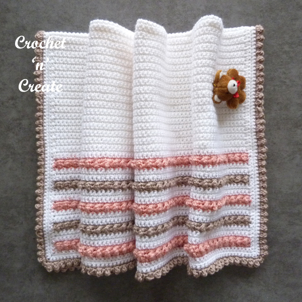 Snuggle Love Baby Blanket Free Crochet Pattern on Crochet 'n' Create