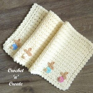 billie bunny baby blanket