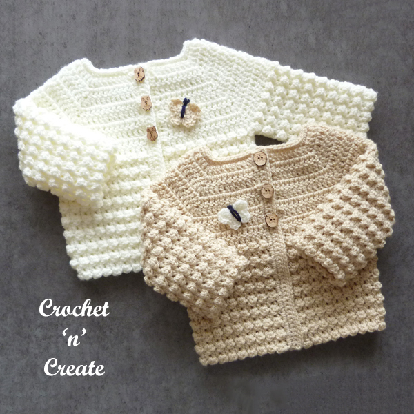 bubbles baby cardigan