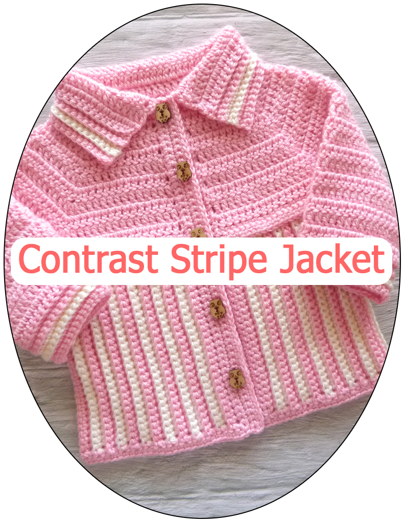 contrast stripe jacket