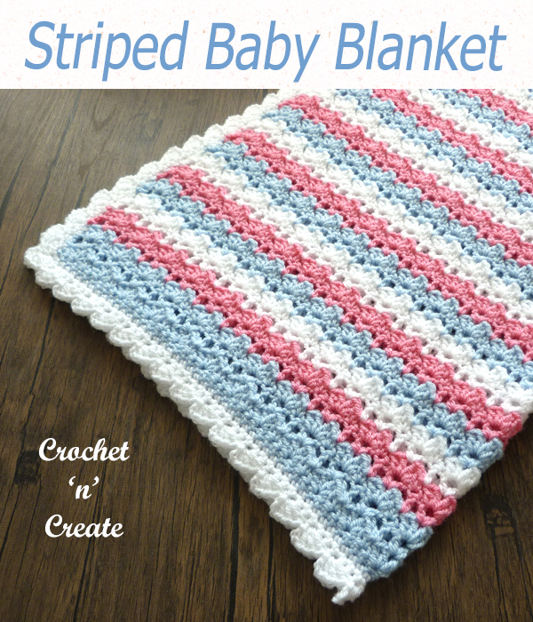 striped baby blanket